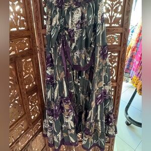 1 of 1 Kezia Boho Hi-Low Tasseled Skirt